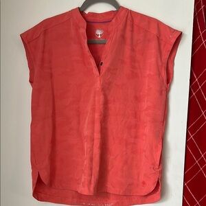 Women's coral scrub top